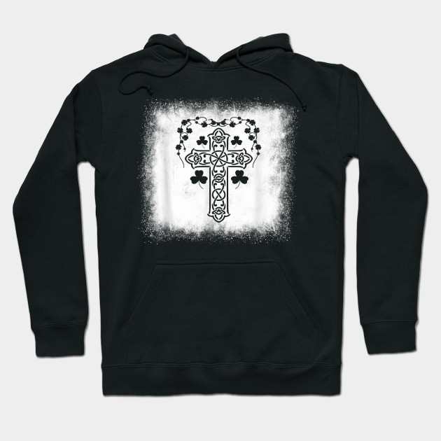 Celtic Cross Knot Christianity Flag Irish Women Men Ireland Hoodie by elmiragokoryan